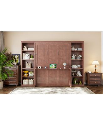 Murphy Bed with Desk and Bookshelf