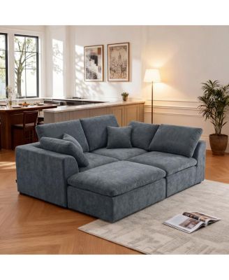 Streamdale Modern Corduroy Sectional Sofa for Living Room/Bedroom