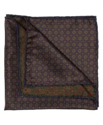 Men's Lario - Double Sided Silk Pocket Square for Men