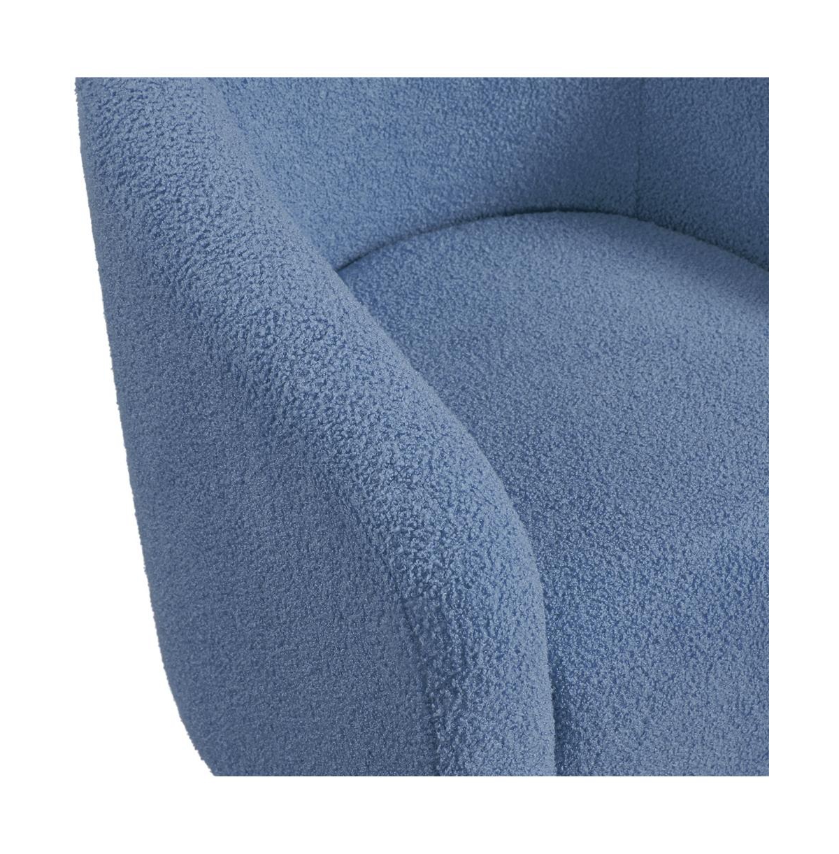 Yaheetech Boucle Club Chair Accent Barrel Arm