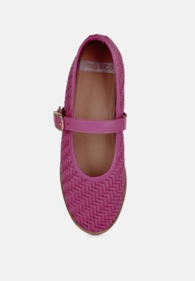 Rag and Co Womens Nazuka Handcrafted Real Suede Leather Flats