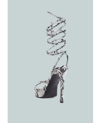 Women's Bondage High Heel Lace Up Sandals