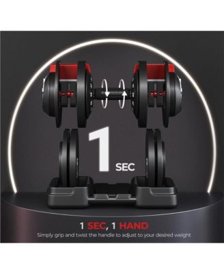 52.5lb 12-in-1 Quick-Adjust Dumbbell