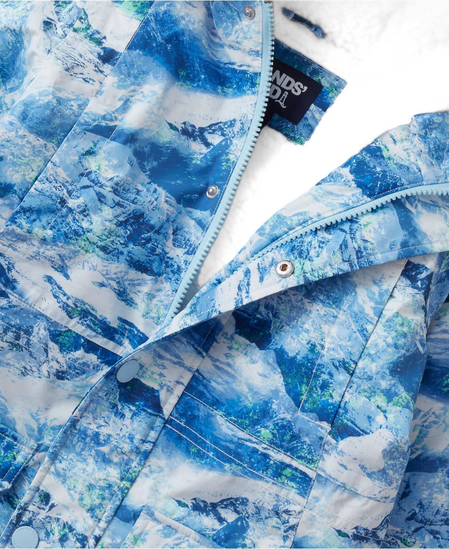 Куртка Lands' End Expedition Waterproof Winter Down Parka для девочек, цвет: Синий — фото 3
