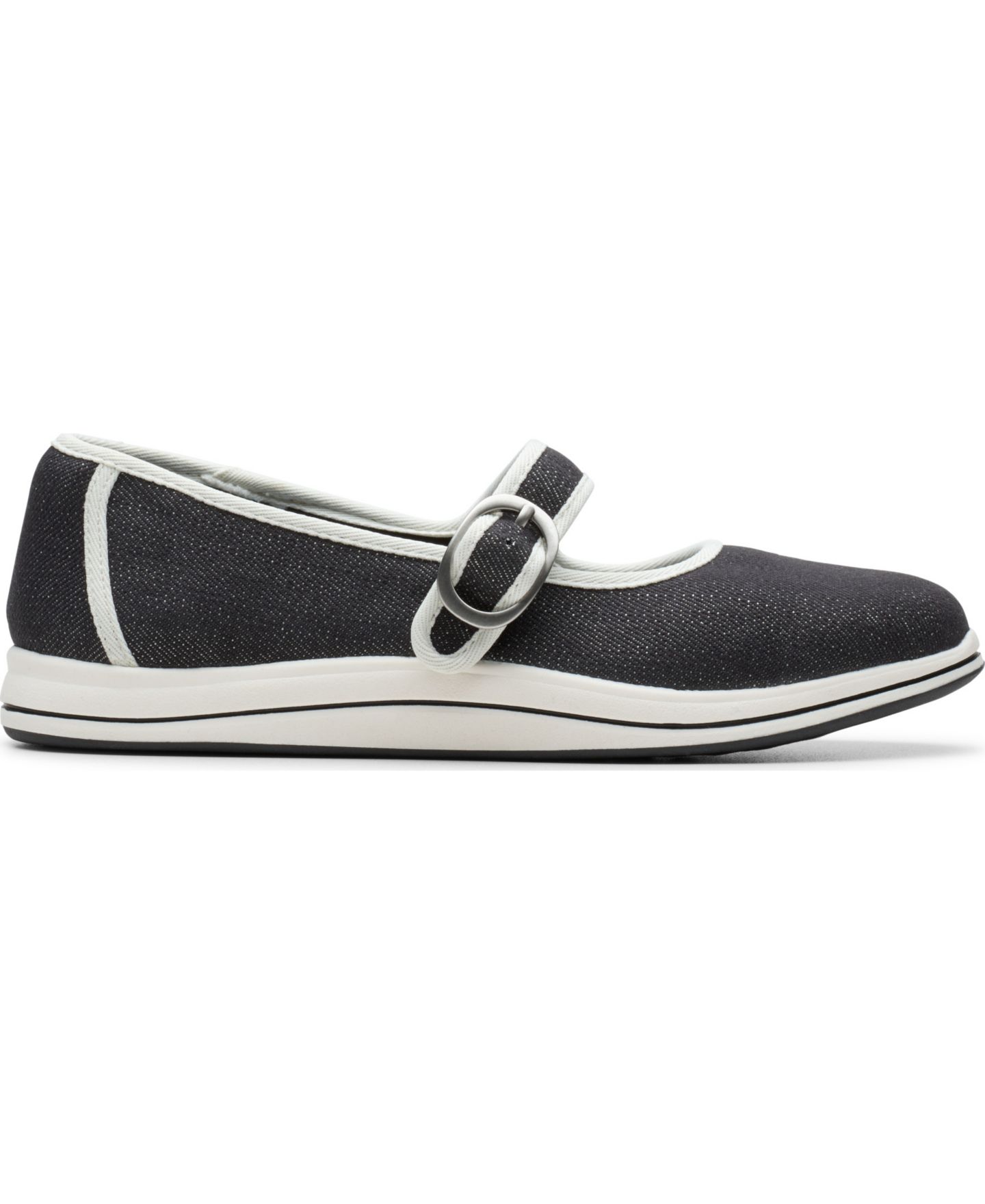 Женские балетки Clarks Breeze Janey с круглым носком, цвет: Чёрный — фото 2
