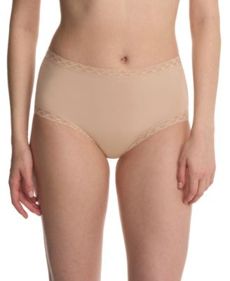 Women's Bliss Lace-Trim High Rise Cotton Brief 755058