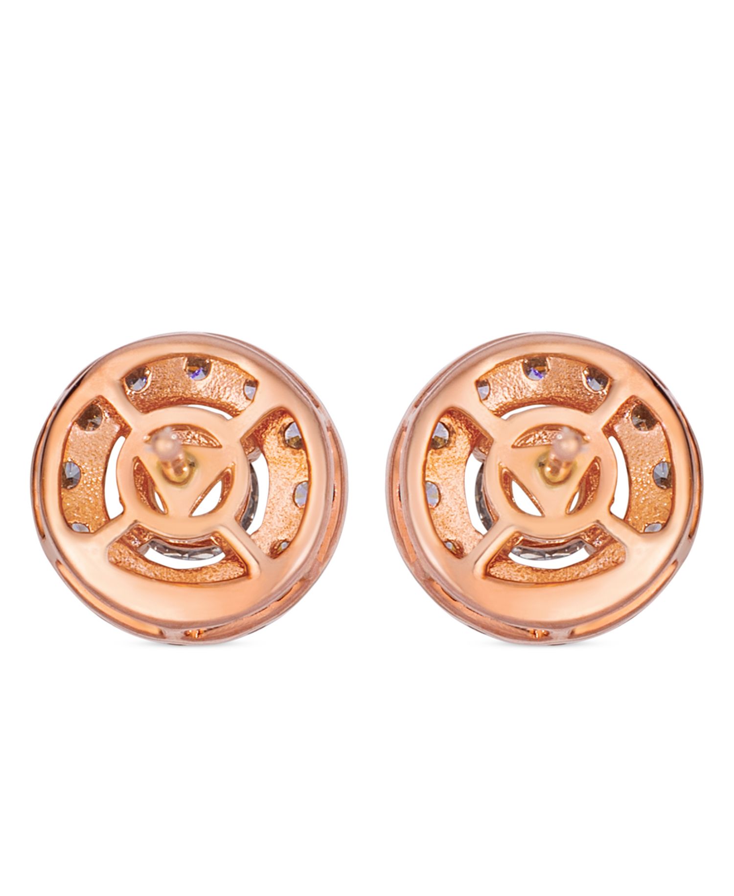 Nude Diamond (0.96 ct. t.w.) Earrings in 14k Strawberry Gold