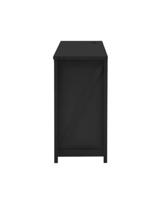 55.1-Inch Farmhouse Sideboard with Sliding Barn Doors & 4 Drawers