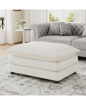 35.4" Ottoman Dual-layer Ottoman for Living Room, Bedroom