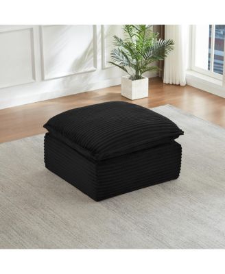 Cloud Sectional Couches for Living Room, Convertible L-Shape Couch with Ottoman