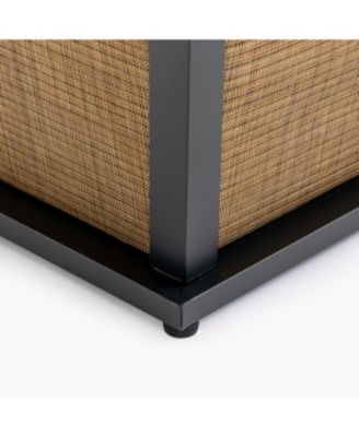 28" Propane Gas Fire Pit Table, 50000 BTU Square Steel Fire Pit