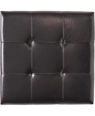 35inch Storage Ottoman Bench, Large Tufted Footstool for Living Room