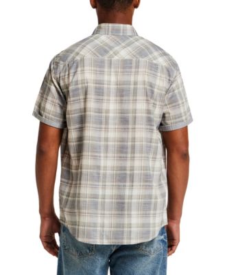 Men's Short-Sleeve Plaid Shirt