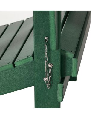 All-Weather Contoured Outdoor Poly Folding Adirondack Chair