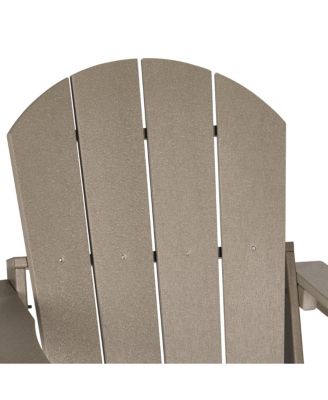All-Weather Contoured Outdoor Poly Folding Adirondack Chair
