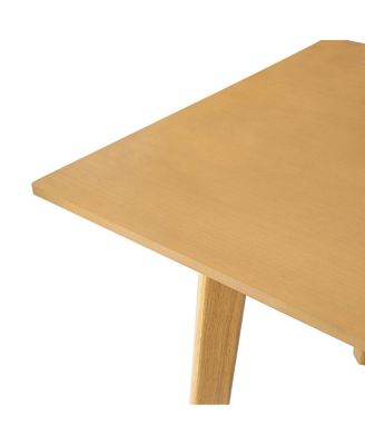 Streamdale 7-Piece Modern Dining Set - Solid Wood Table & Upholstered Chairs, Walnut Finish