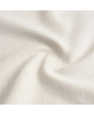 Canopy Bed Frame With Linen Upholstered Headboard, Iron Legs