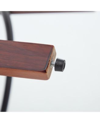  Set of 3, 26-Inch Counter Height Bar Stools - Walnut Black, Cane Rattan, Green Linen Seat