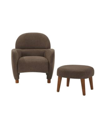  Modern Lazy Chair with Footrest Ottoman