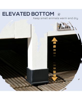 Gray Outdoor Cat House with Multiple Entrances