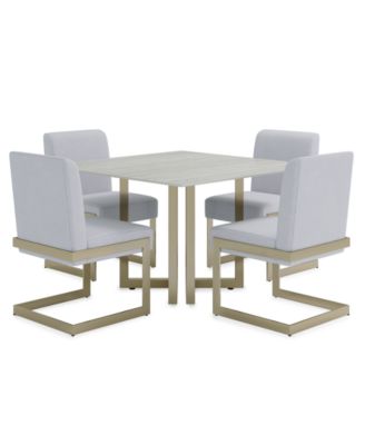 Emila 5-Pc. Dining Set (Square Table & 4 Chairs), Created for Macy's