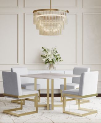 Emila 5-Pc. Dining Set (Square Table & 4 Chairs), Created for Macy's