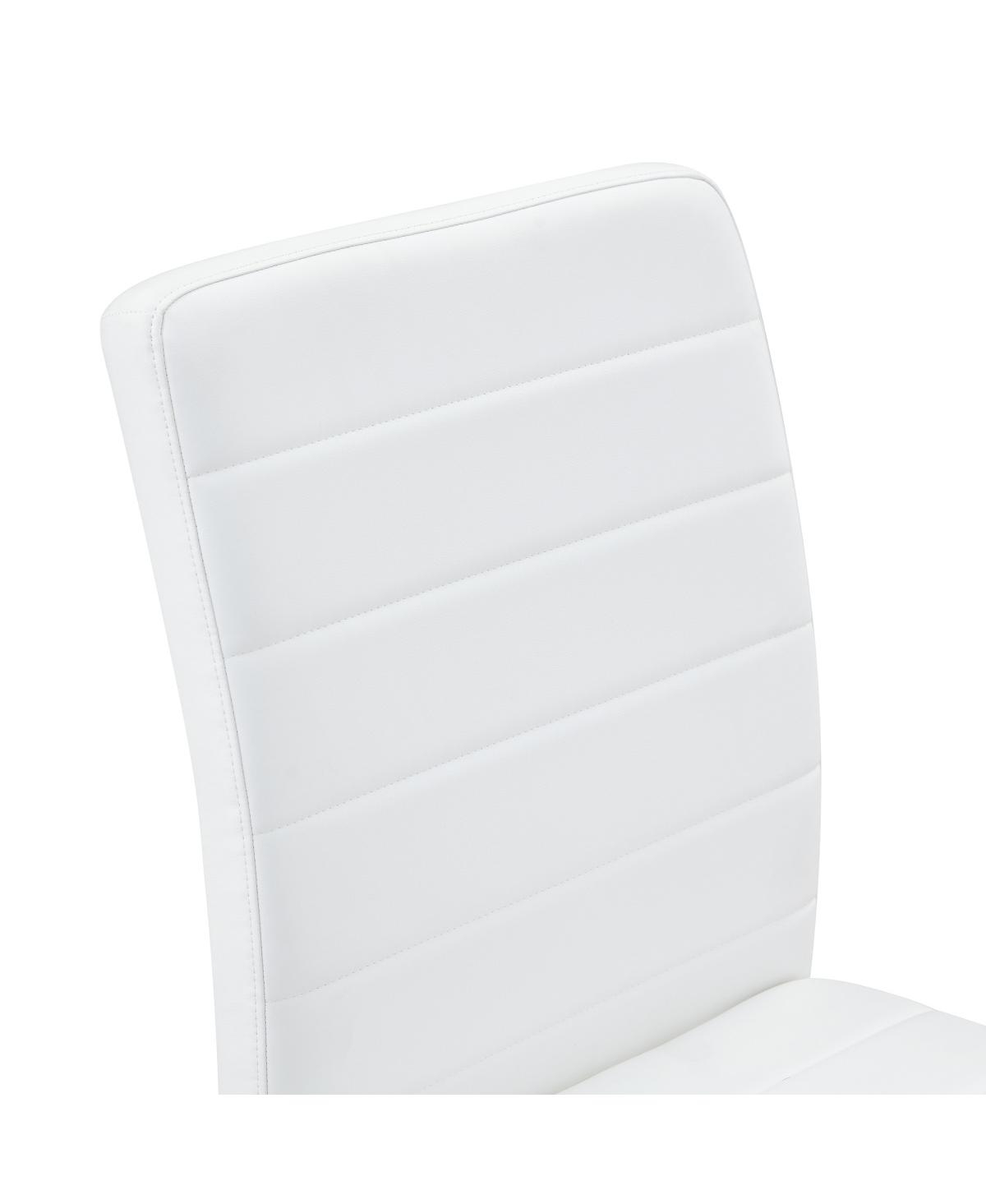 Streamdale Furniture 8-Pack Heavy-duty Chairs: 2.1" Cushion, Iron Frame, Home/Office.