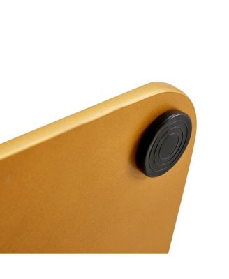 Tempered Glass Marble Top Dining Table with Gold OC Legs