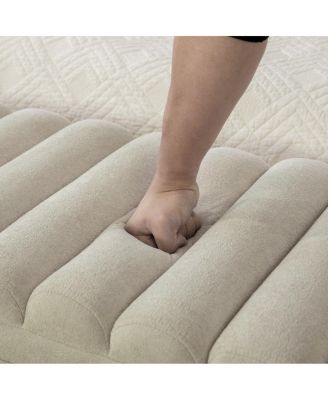  Modern Upholstered Storage Bench with Rolled Armrest, Griege