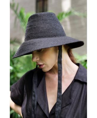 The Meg Jute Straw Hat In Black