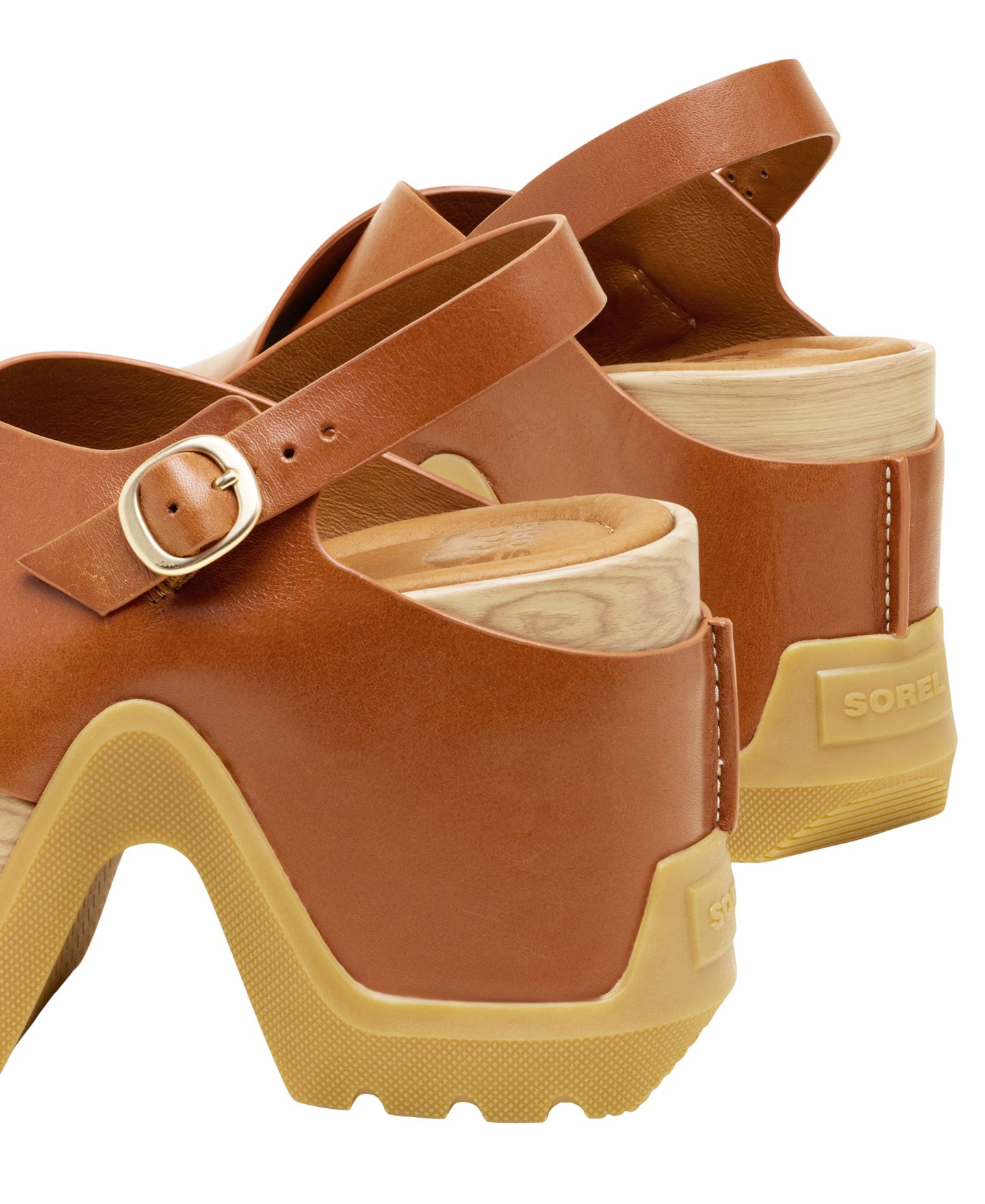 Женские сандалии Sorel Roam'N Rise Heel, цвет: Чайный / Карамельный — фото 10