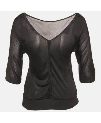 Women's Jeans Couture Black Jersey V-Neck Top