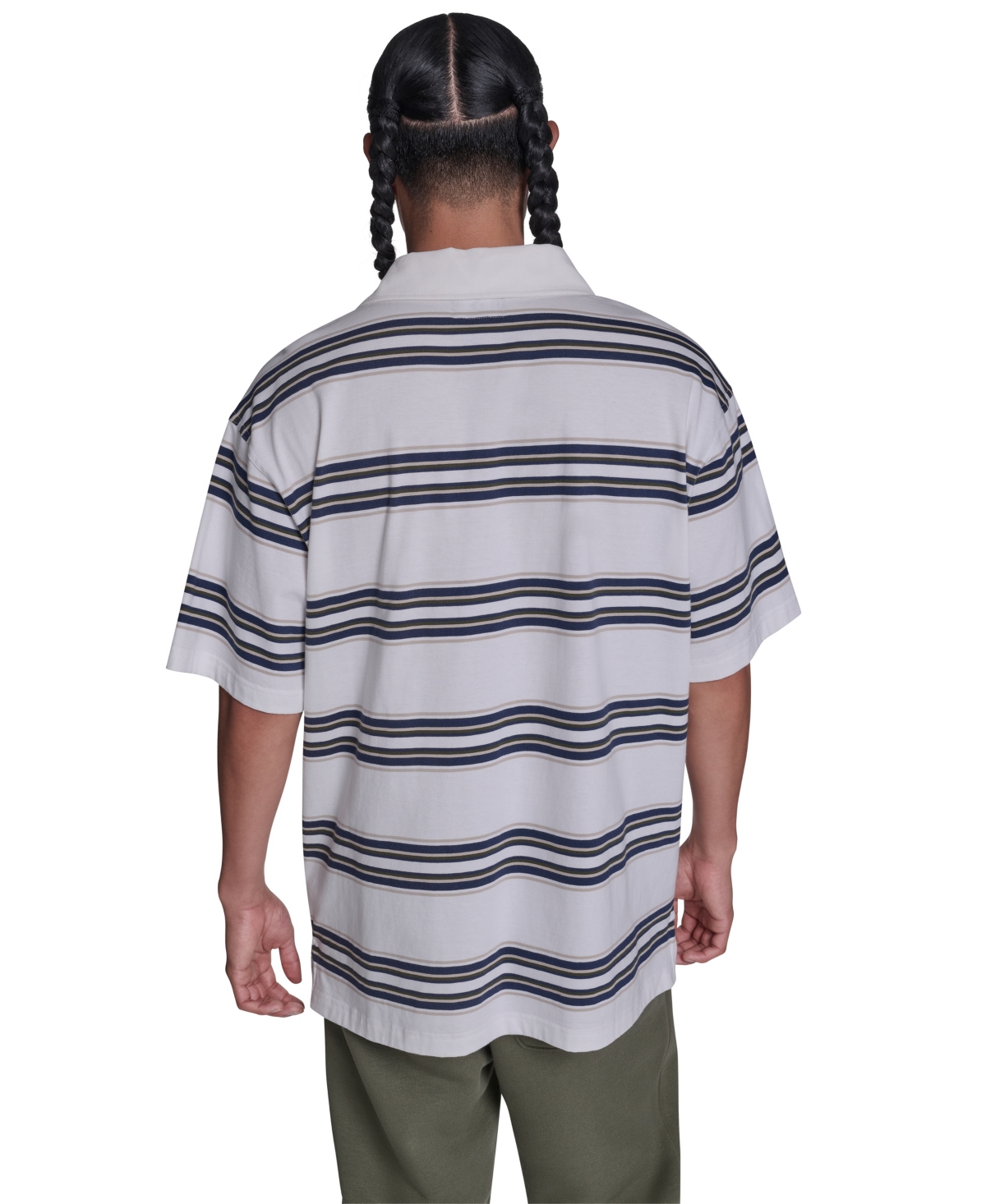 Converse Men's Striped Short-Sleeve Polo Shirt