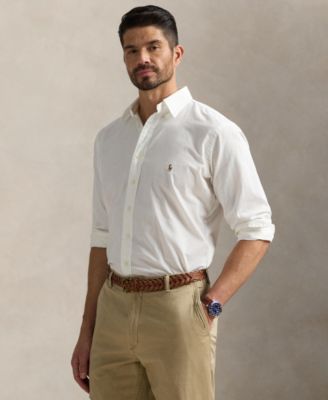 Men's Big & Tall Long-Sleeve Chambray Shirt