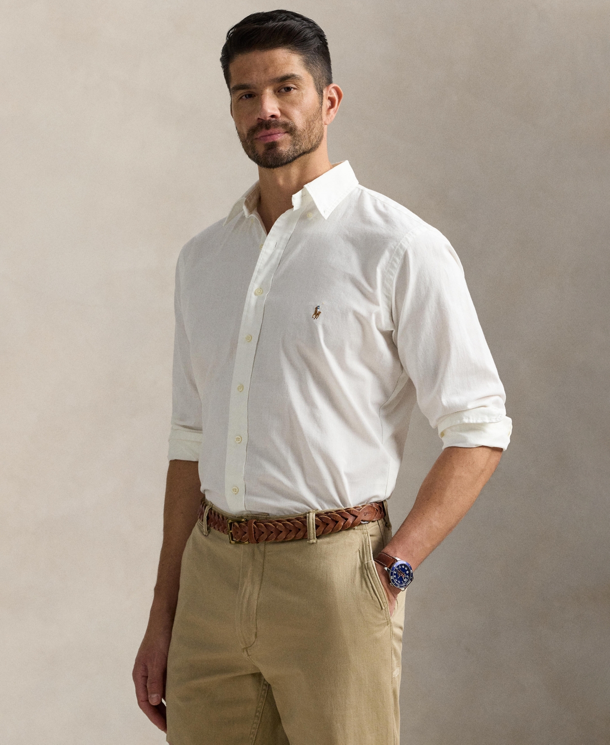 Polo Ralph Lauren Men's Big & Tall Long-Sleeve Chambray Shirt