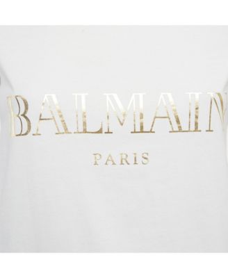 Women's White Logo Print Jersey Sleeveless T-Shirt