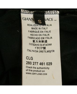 Women's Black Medusa Embroidered Jersey T-Shirt