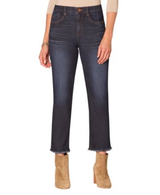 Petite High Rise Slim Straight Jeans