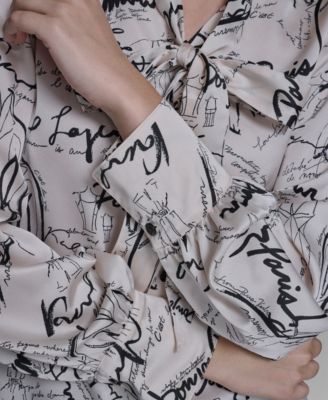 Women's V-Neck Long-Sleeve Top