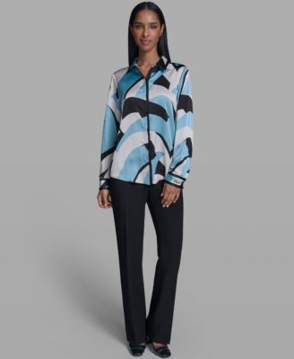 Women's Collared Button-Down Top