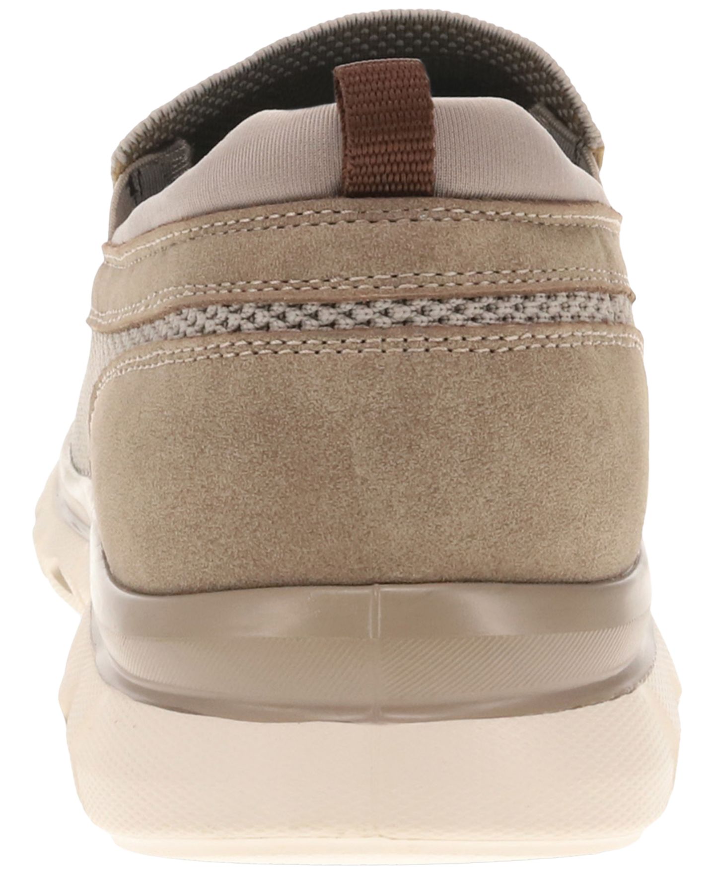 Мужские туфли Dockers Caden Knit & Synthetic Leather Casual Slip-On Loafer, цвет: Серо-коричневый — фото 3