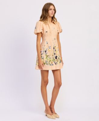 Women's Carrera Collared Mini Shirt Dress