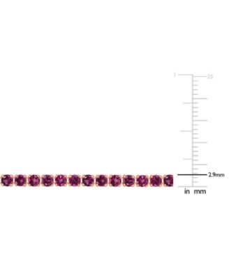 Emerald (4-1/2 ct. t.w.) Tennis Bracelet in 18k Gold Flash Plated Silver (Also Available in Rhodolite, Citrine, Blue Topaz)