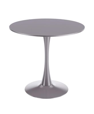 31.5" Gray Tulip Dining Table for 2-4 People