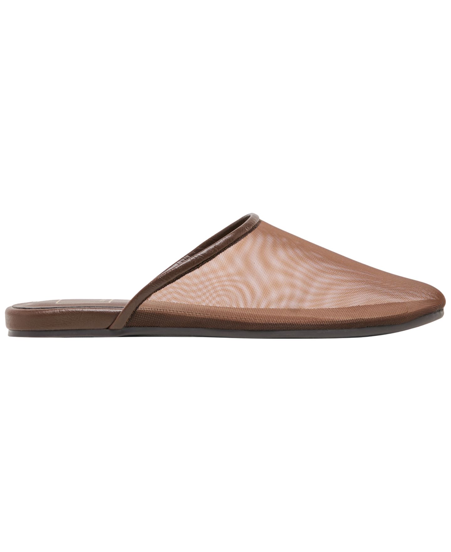 Женские сабо Dolce Vita Geni Slip-On Mule Flats, цвет: Шоколадный сетчатый — фото 2