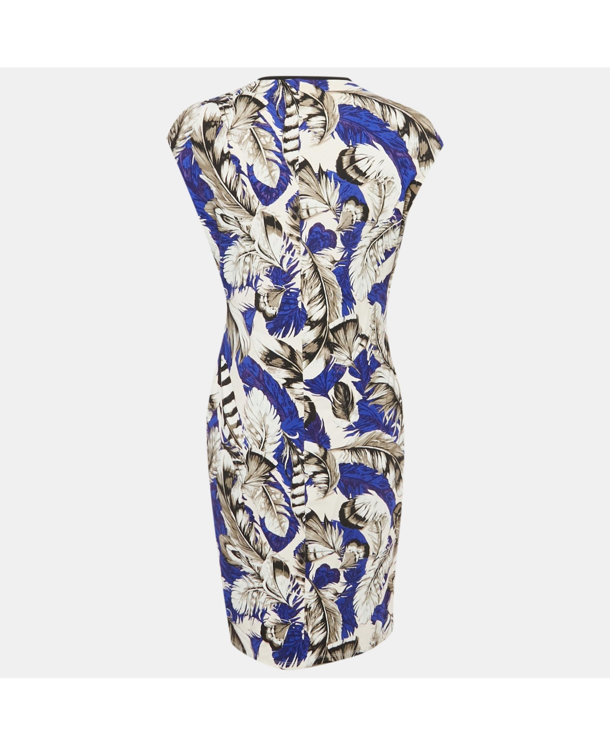 Pre-Owned Roberto Cavalli Women's Multicolor Printed Jersey Midi Dress