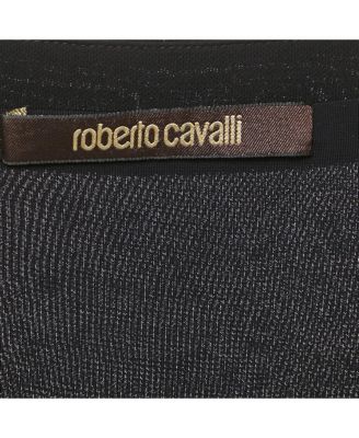 Women's Black/blue Printed Jersey Mini Dress