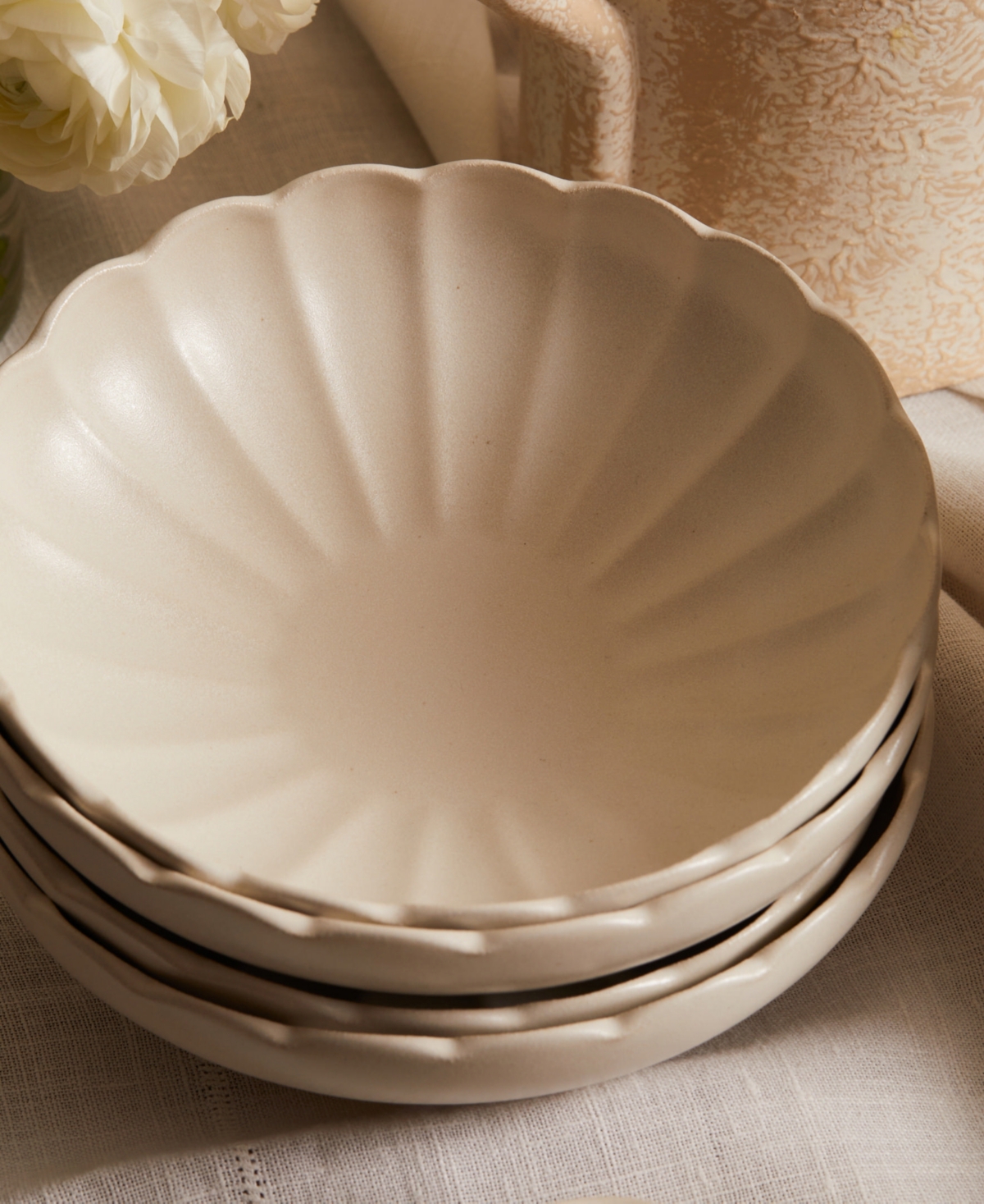 Lemieux Et Cie Dhalia 4-Pc. Pasta Bowls, Service for 4