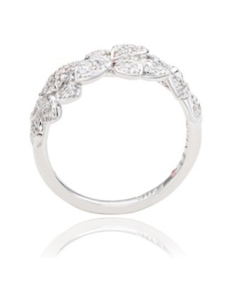 Suzy Levian Sterling Silver Emerald Cut Topaz And White Topaz Pendant