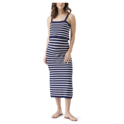 Maternity Ripe Pointelle Knit Nursing Dress